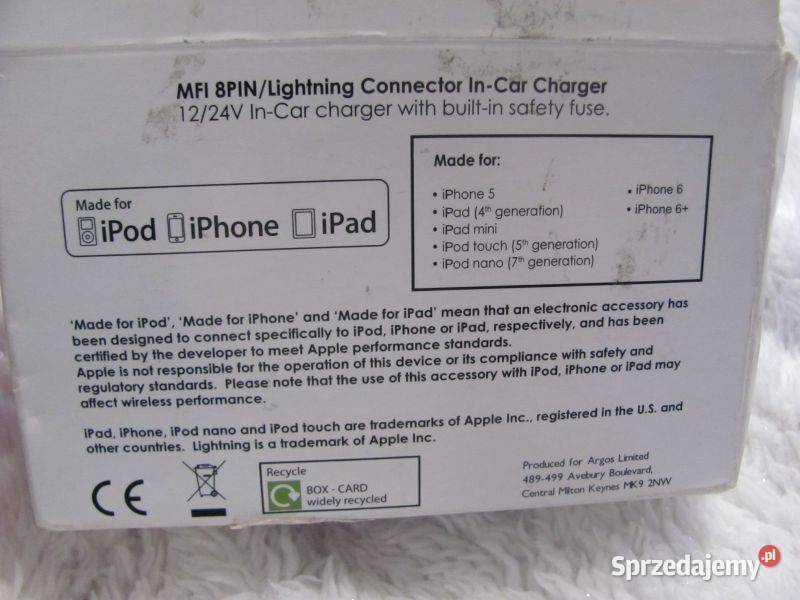 ładowarka iPod iPhone iPad 8PIN LIghtning BRUSH Zamość