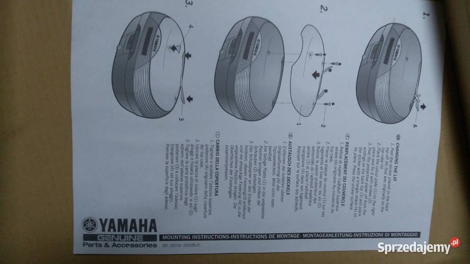 NOWA NAKŁADKA KUFRA YAMAHA S48 W9754 TOPCASE Bielsk Podlaski