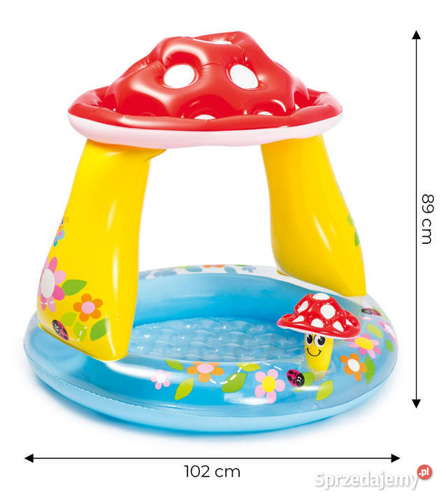 Basen brodzik dmuchany dzieci muchomor dach Baseny Smogorzów