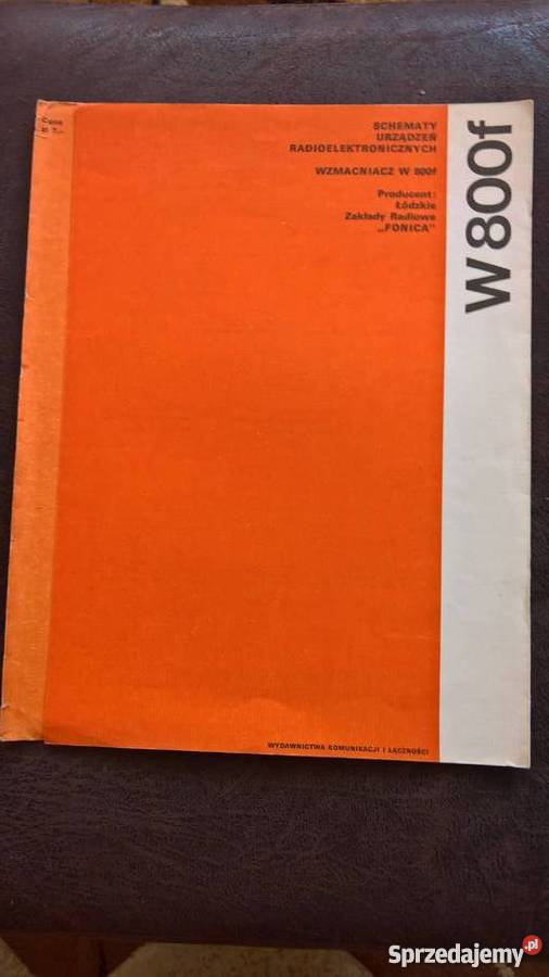 Wzmacniacz W 800 F Schemat Fonica Wrocław