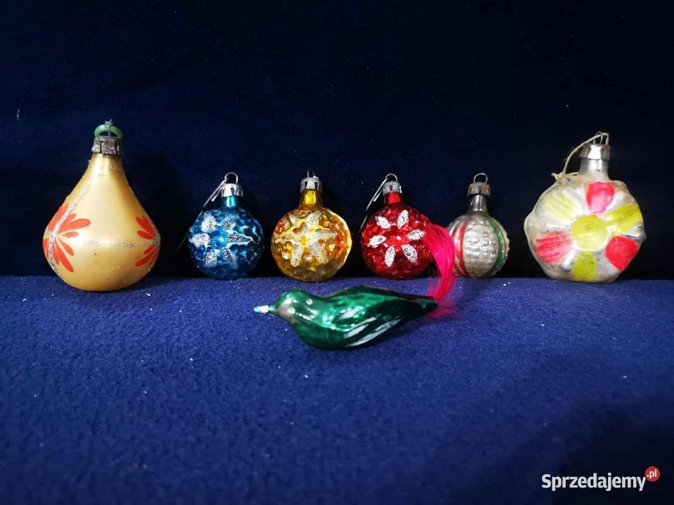 Stare Bombki Choinkowe PRLu