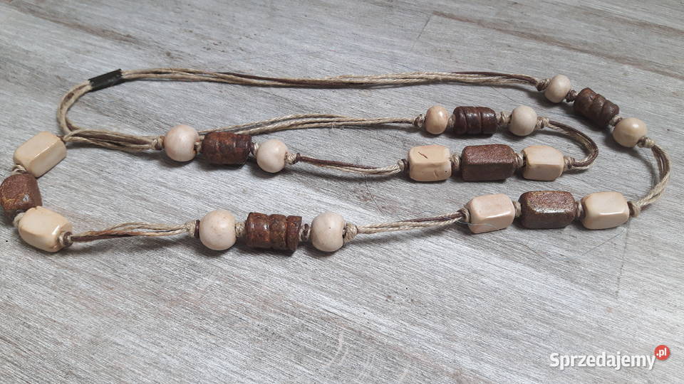 Naszyjnik ceramiczny ręcznie wykonany Otwock sprzedam