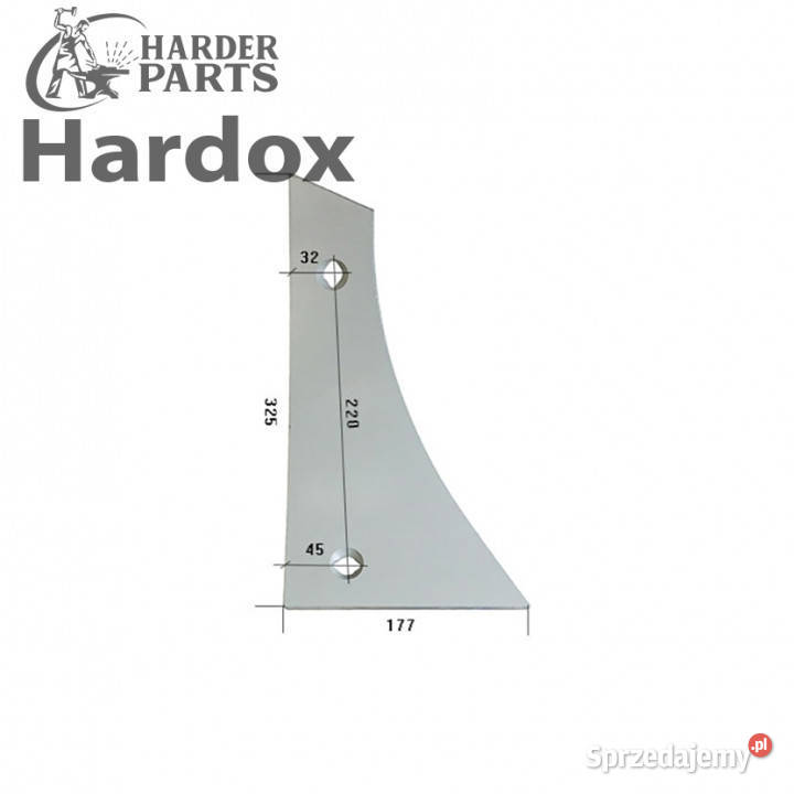 Pierś HARDOX 80512P części do pługa OVERUM nieuszkodzony Suwałki sprzedam