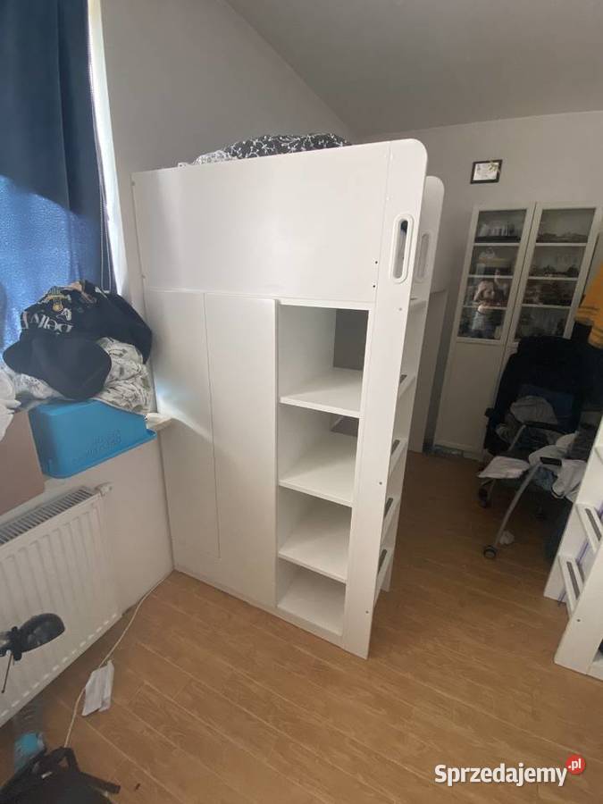 Łóżko piętrowe z biurkiem SMSTAD Warszawa sprzedam