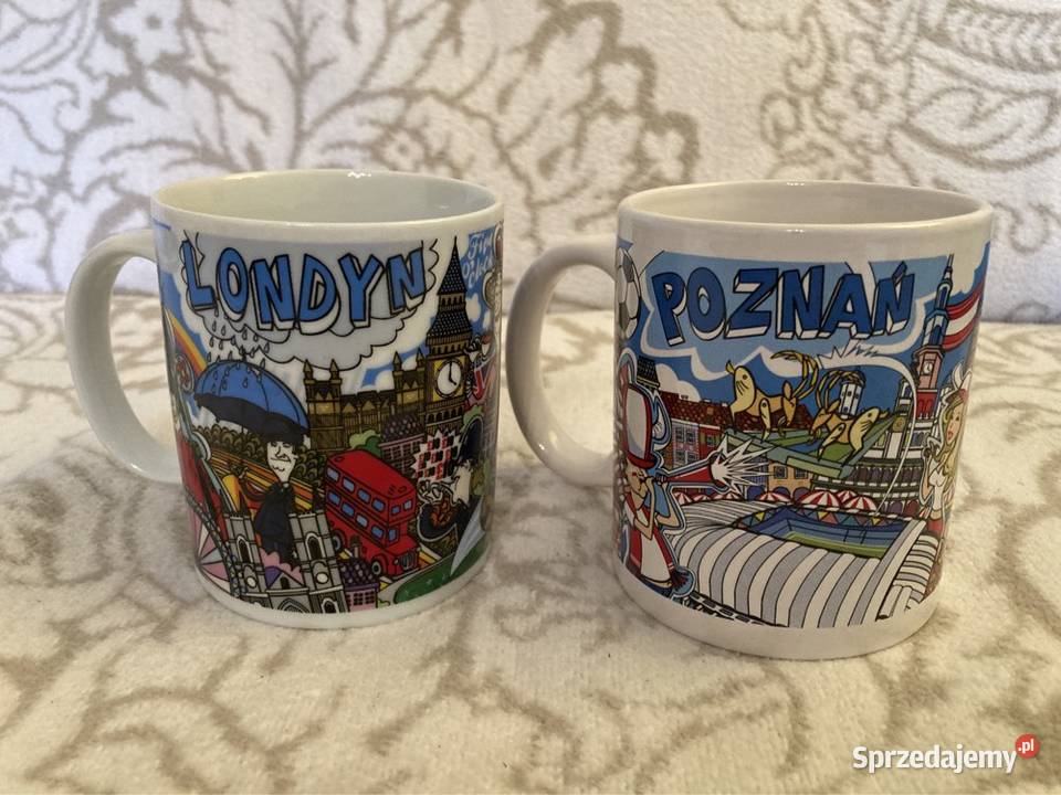 Kubki 2 Ceramiczne Ozdobne i Dekoracyjne