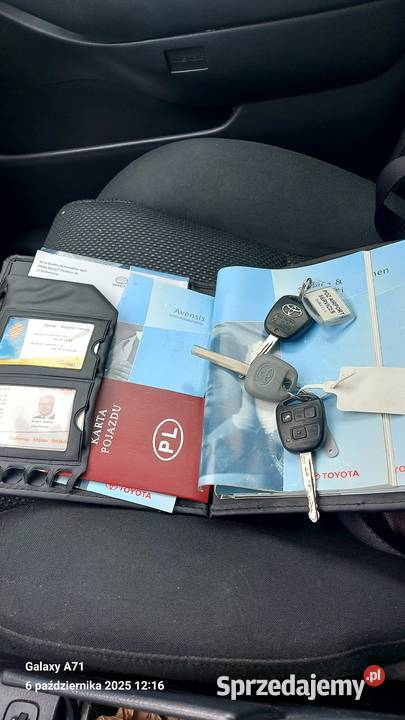 Toyota Avensis 2007 18 benzyna opłacony 1 wielkopolskie Chodzież