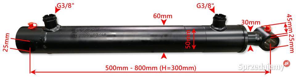 Siłownik Hydrauliczny SMT1G 50x30 SKOK 300 2STR sprzedam