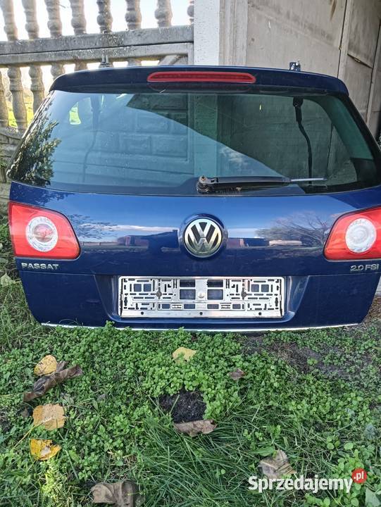 Klapa Passat b6 Kombi LC5E cała kompletna w Części montażowe sprzedam