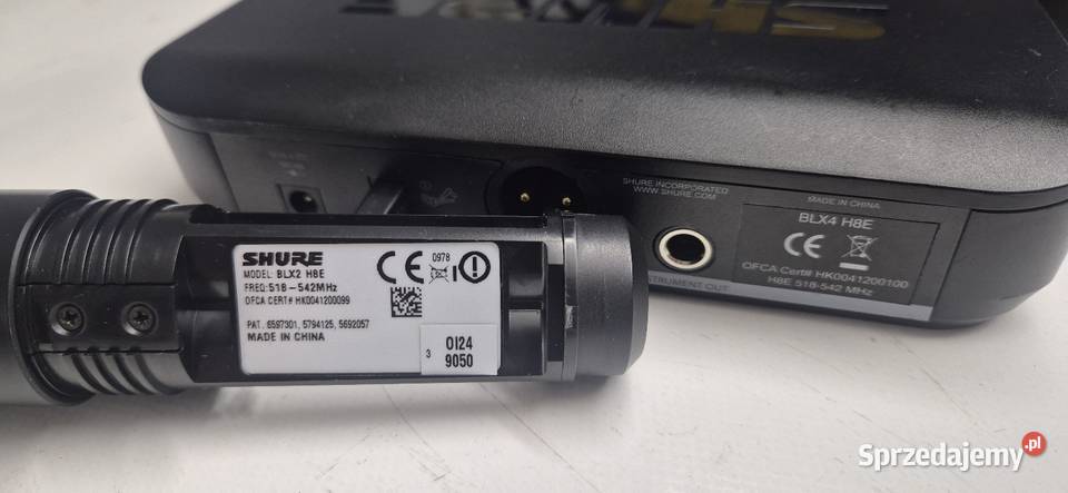 Shure BLX24PG58 mikrofon bezprzewodowy mikrofony Muzyka Konin