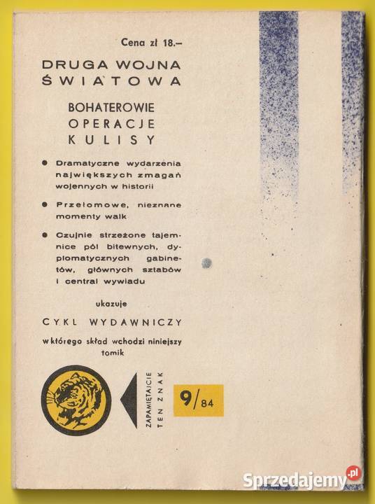 Żółty tygrys W SZPONACH PRZYMUSU 1984 Rok wydania 1984 łódzkie Łódź