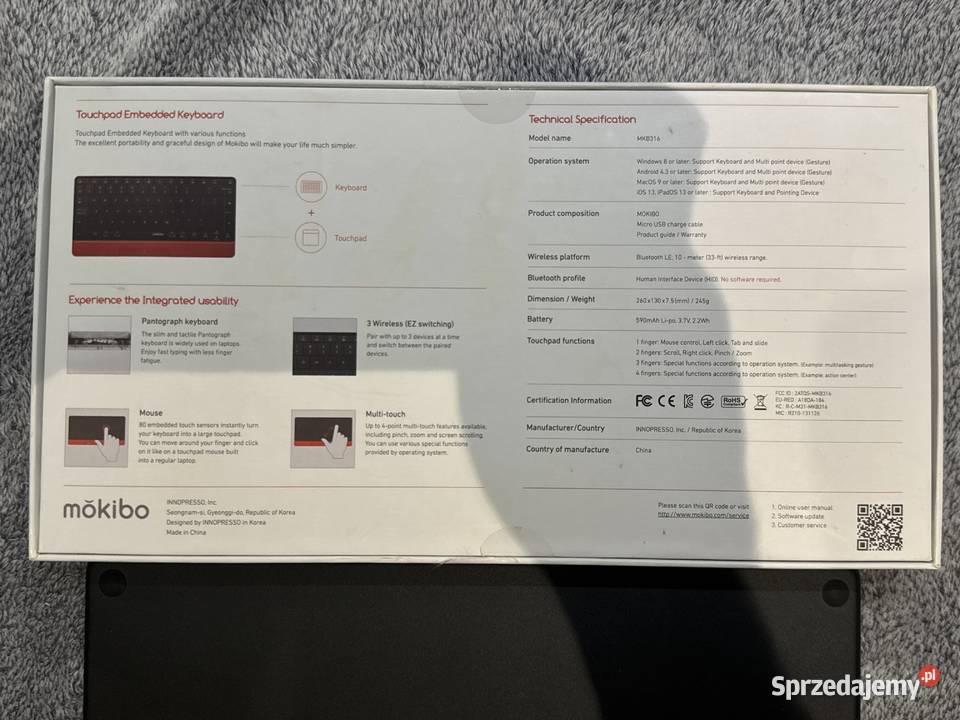 Klawiatura z Touchpadem w Klawiszach Mokibo Dąbrowa Górnicza