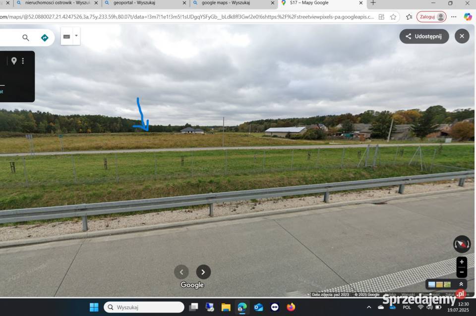 Działka budowlana Ostrowik mazowieckie