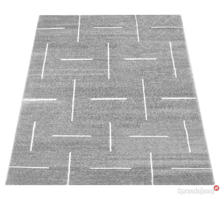 TIBESTI nowoczesny dywan z krótkim włosiem SZARY 120 x 170 Przeciszów