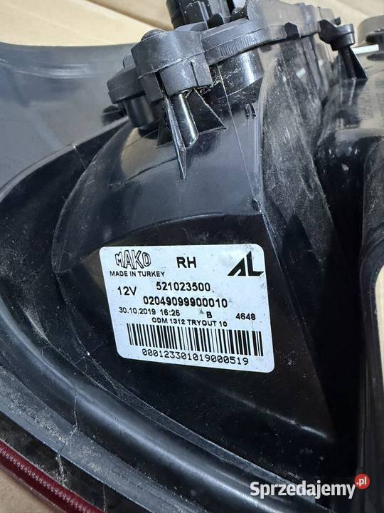LAMPA PRAWA TYŁ TYLNA FIAT PANDA 3 III 12 EUROPA osobowe Oświetlenie lubuskie Drezdenko
