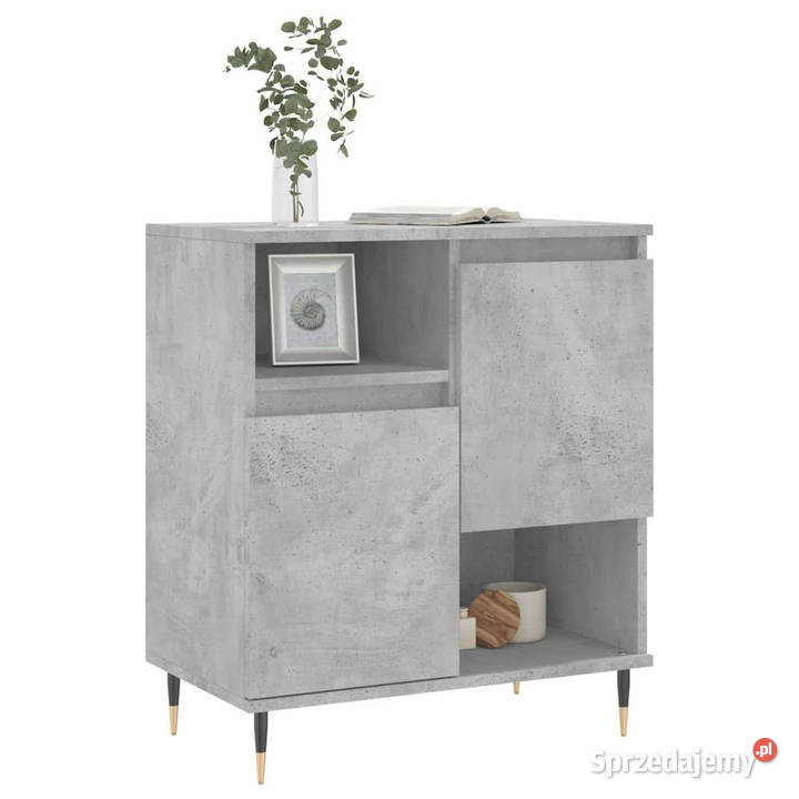 Komoda szarość betonu 60x35x70 materiał