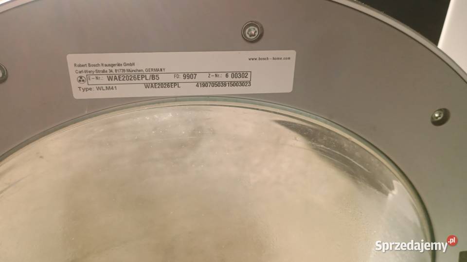 Części do pralki Bosh Vario Perfect 2 wolnostojące Kraków