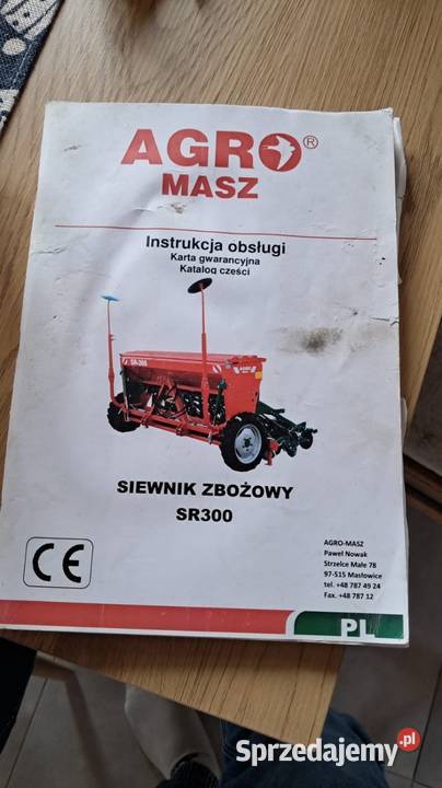 Siewnik zbożowy AgroMasz nieuszkodzony Potasznia