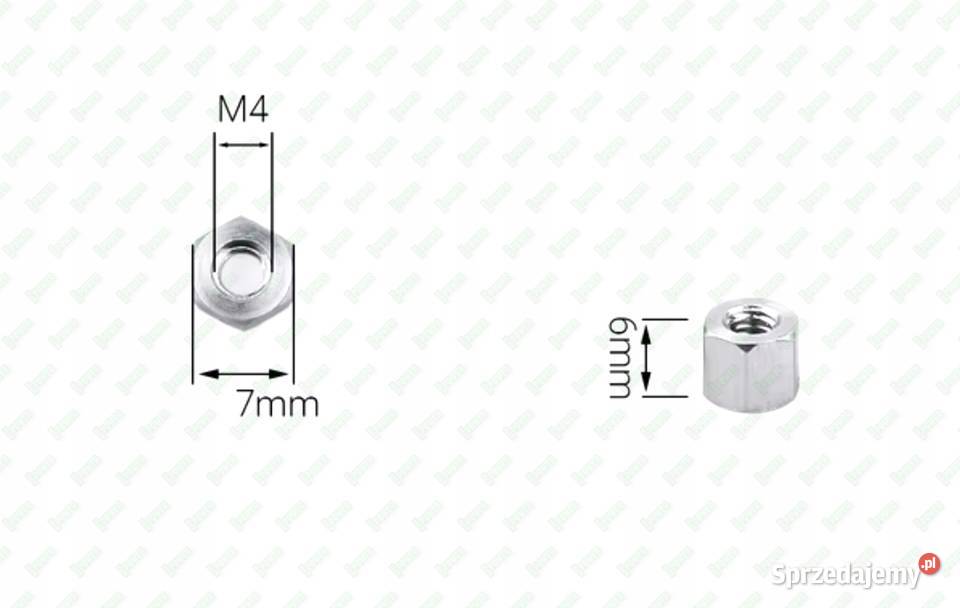 M4X6 ALUMINIOWA NAKRĘTKA ZŁĄCZNA PRZEDŁUŻANA mazowieckie