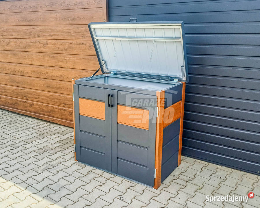 Zabudowa koszy na śmieci wiata obudowa Pozostałe