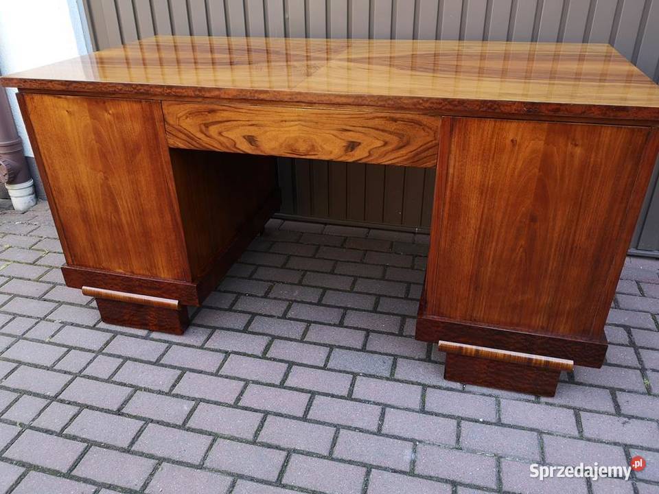 Biurko ARTDECO Orzech Politura Stare Antyk Swarzędz