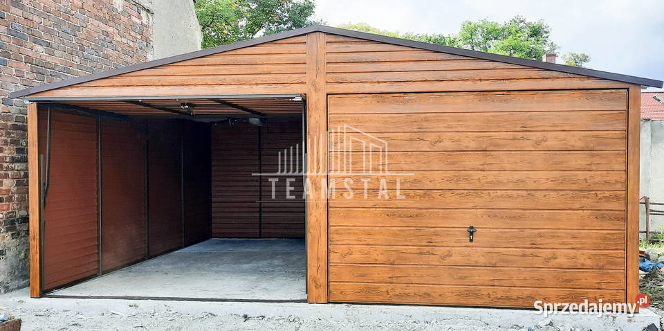 GARAŻ BLASZANY 6m x 7m dwuspad 2x Brama okno Sprzedaż sprzedam