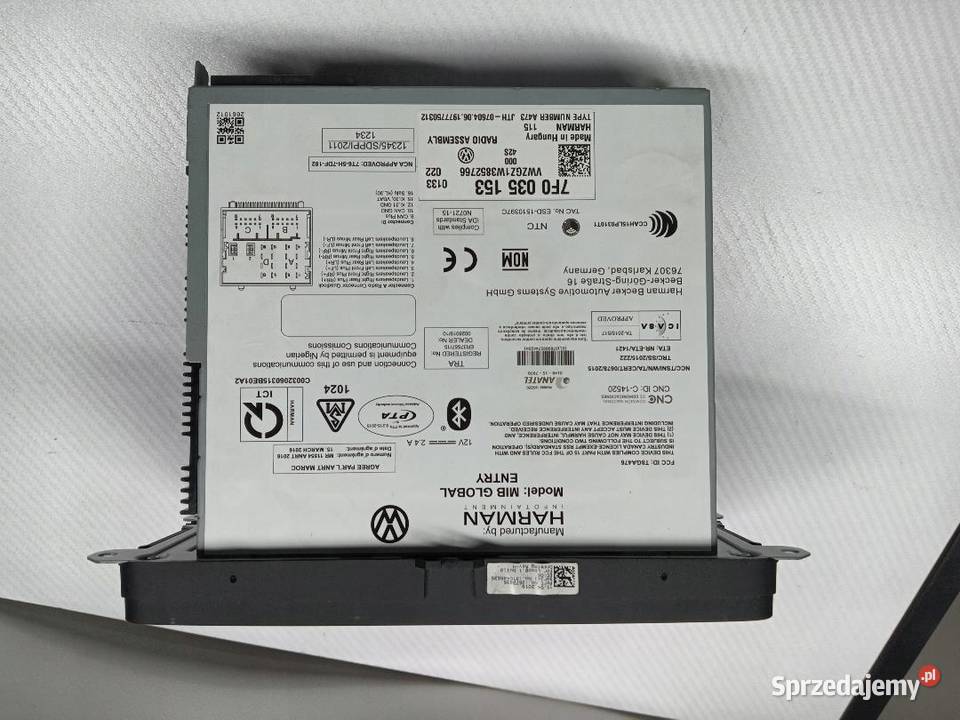 RADIO SAMOCHODOWE VW 6C35869B