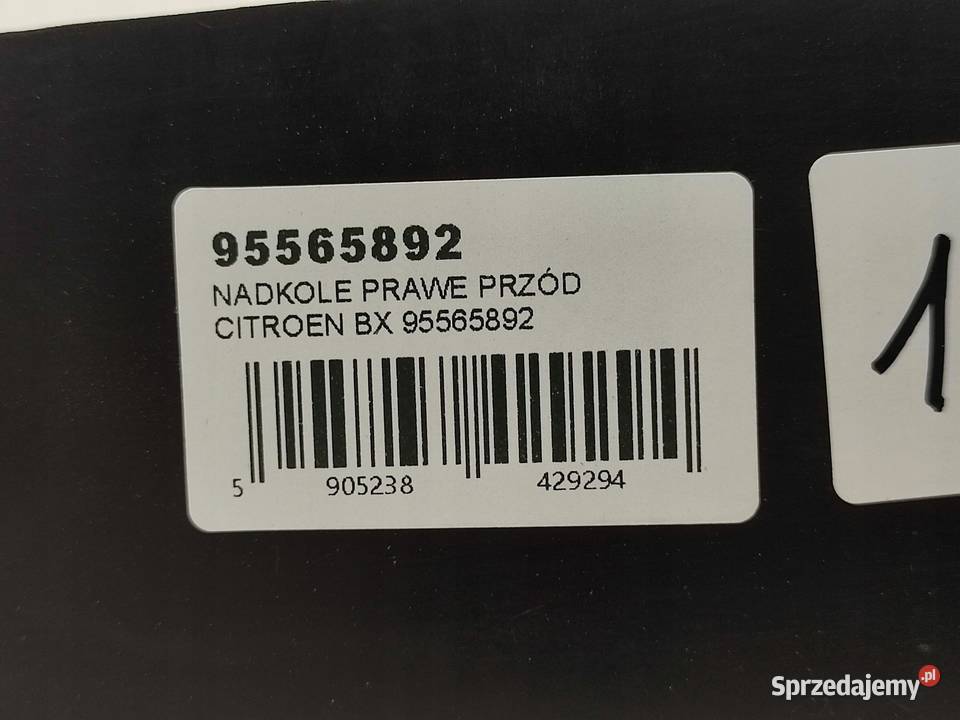 NADKOLE LEWY PRZÓD CITROEN BX 19821993 95565892 osobowe
