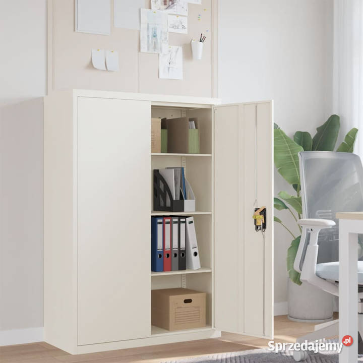 Szafka na dokumenty biała 90x40x140 stalowa Warszawa