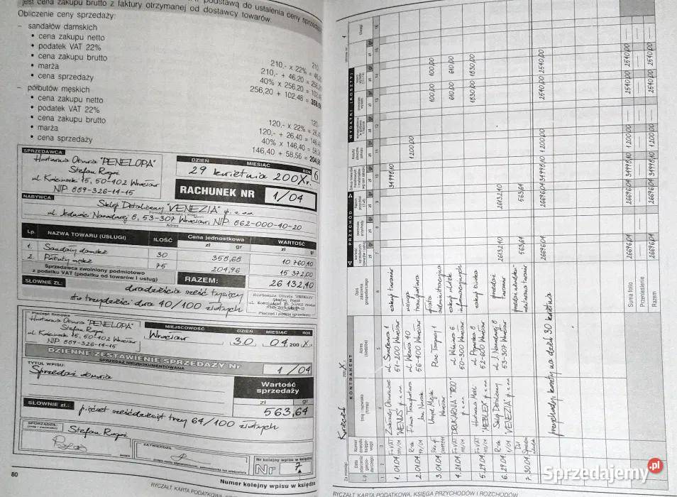 Ryczałt Karta podatkowa Ćwiczenia B Padurek lubelskie Chełm