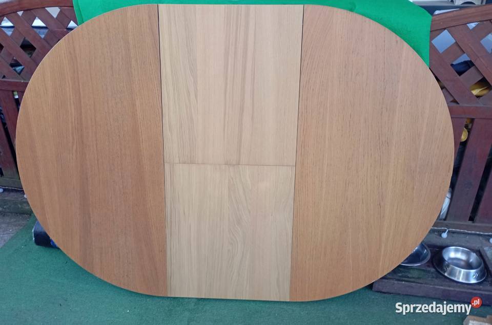 Duży okrągły rozkładany stół 115 IKEA BJURSTA Poznań