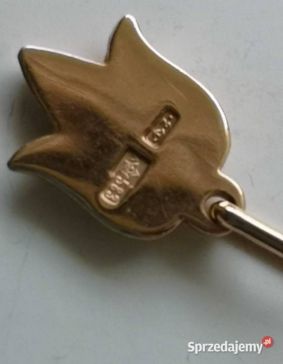 złota zawieszka tulipan złoto 583 Toruń