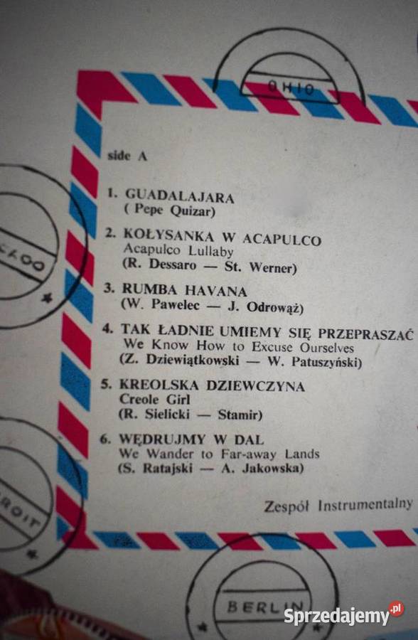 Tercet Egzotyczny płyta z roku 1969 3