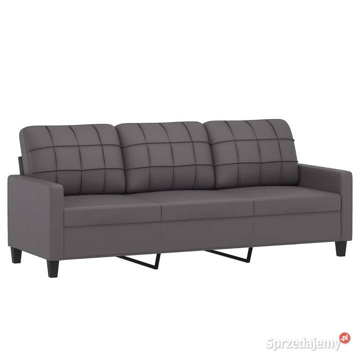 vidaXL 3osobowa sofa szara 180 sztuczna mazowieckie Warszawa