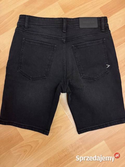 Spodenki męskie 32 jeansowe czarne krótkie Częstochowa