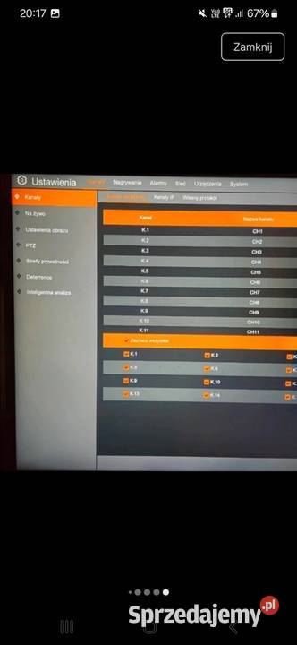 Rejestrator novus 16 portów na kamery