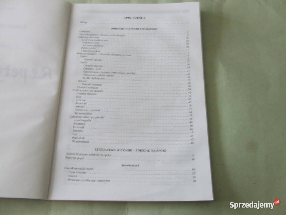 Język polski Repetytorium Gimnazjum Opracowania Oborniki Śląskie