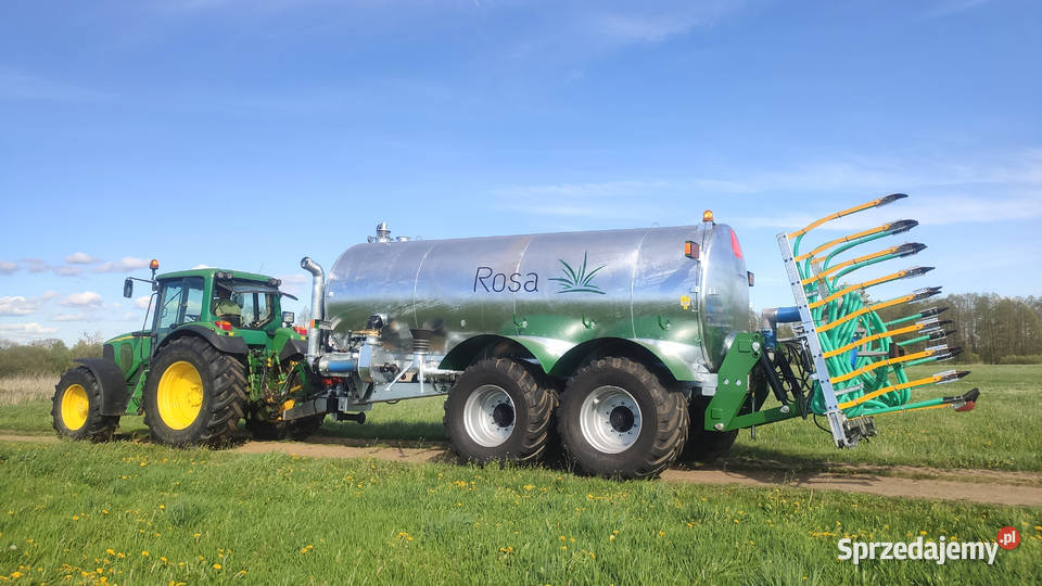 Wóz asenizacyjny ROSA 16R2 16000 litrów tandem Beczkowozy Goliaty