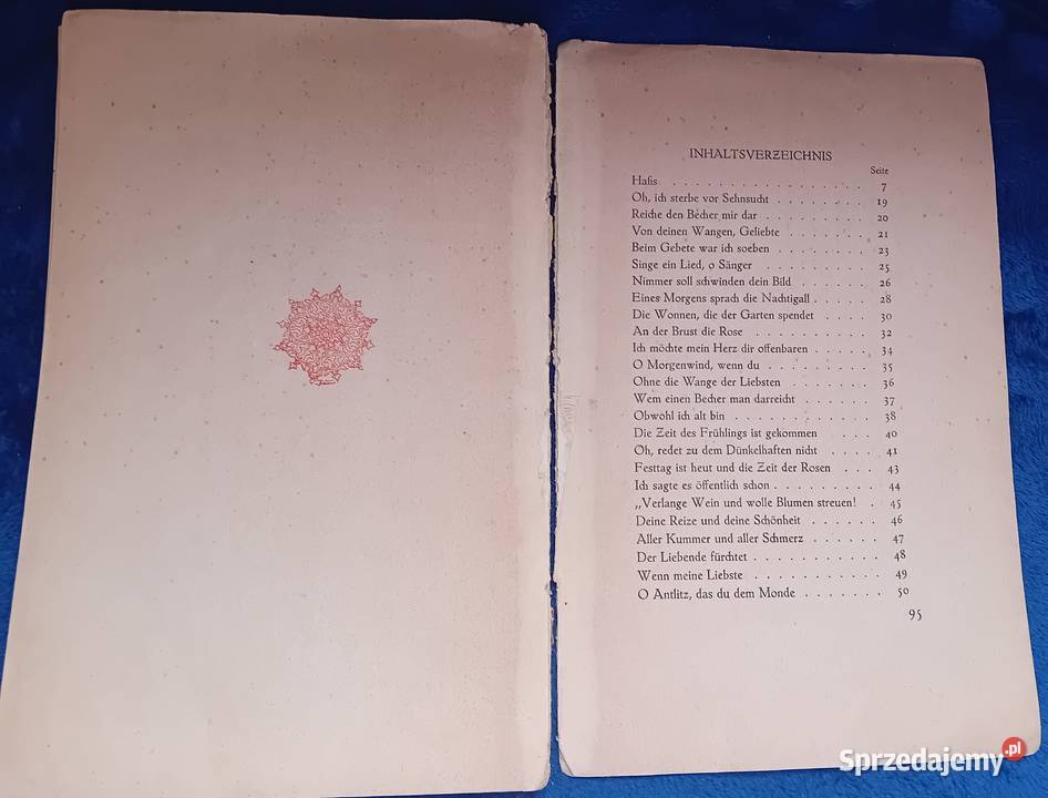 Hafis Von Der Liebe und Des Weines Gottes Koźminek