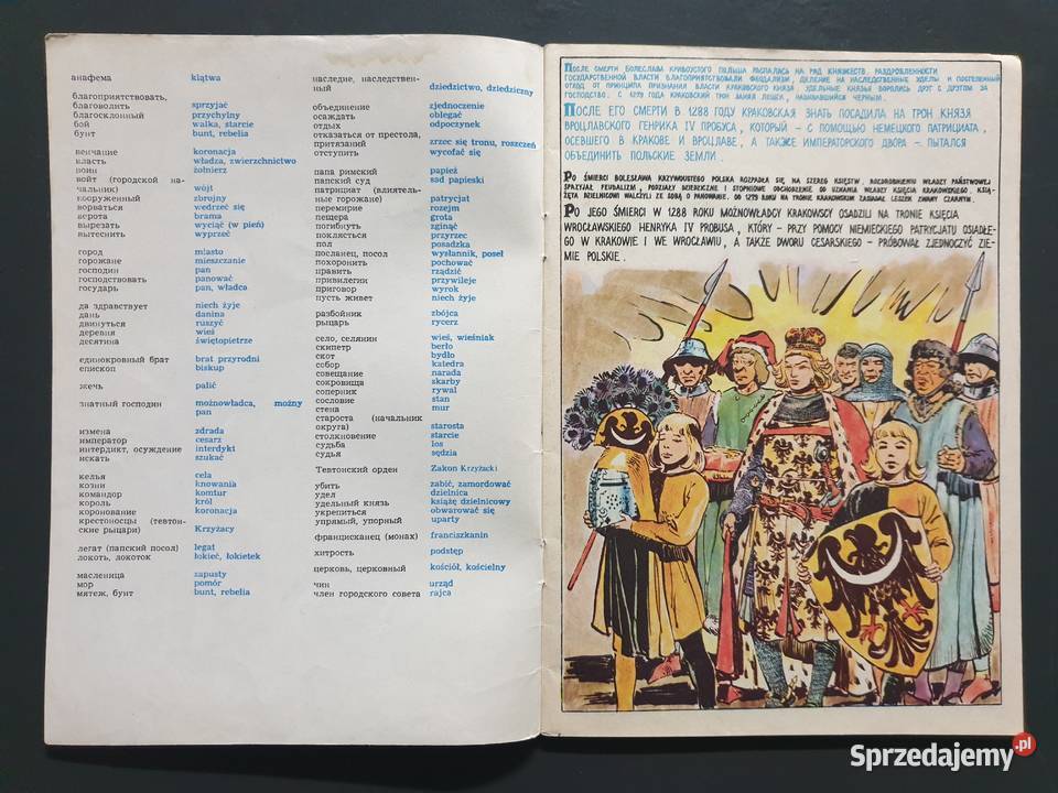 Władysław Łokietek komiks dwujęzyczny język pomorskie