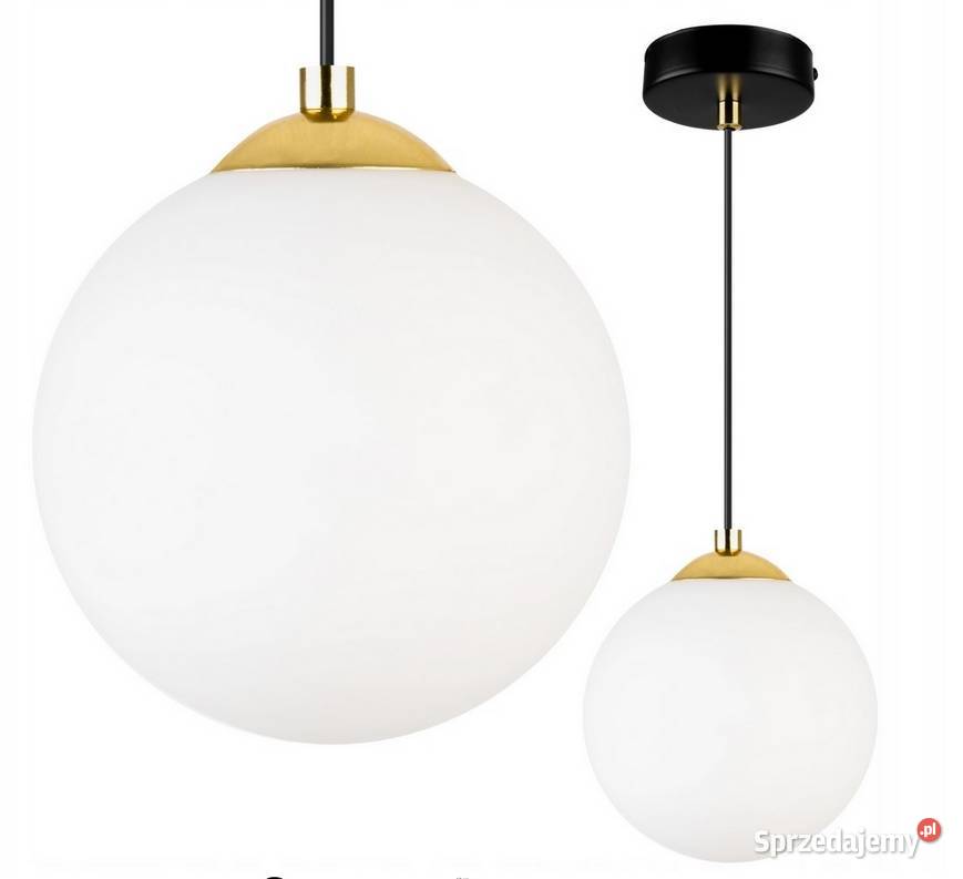 LAMPA SUFITOWA WISZĄCA ŻYRANDOL kula złota Gold