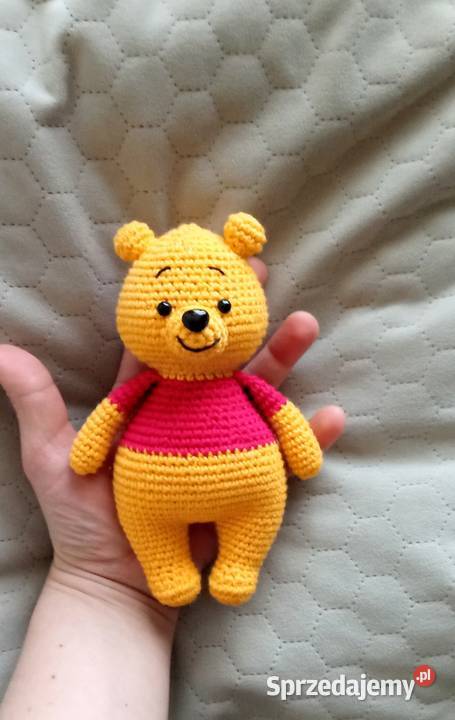 Kubuś Puchatek wykonany na szydełku łódzkie Łask