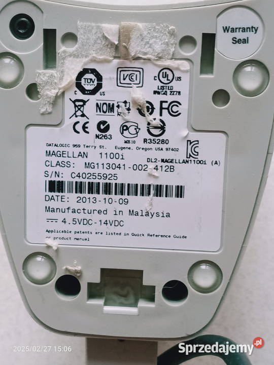 Skaner kodów kreskowych Datalogic 1100i Magellan