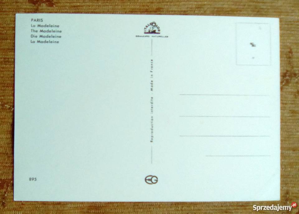 PARYŻ KOŚCIÓŁ MADELEINE ŚWIĄTYNIA CHWAŁY ARMII Piszczac sprzedam