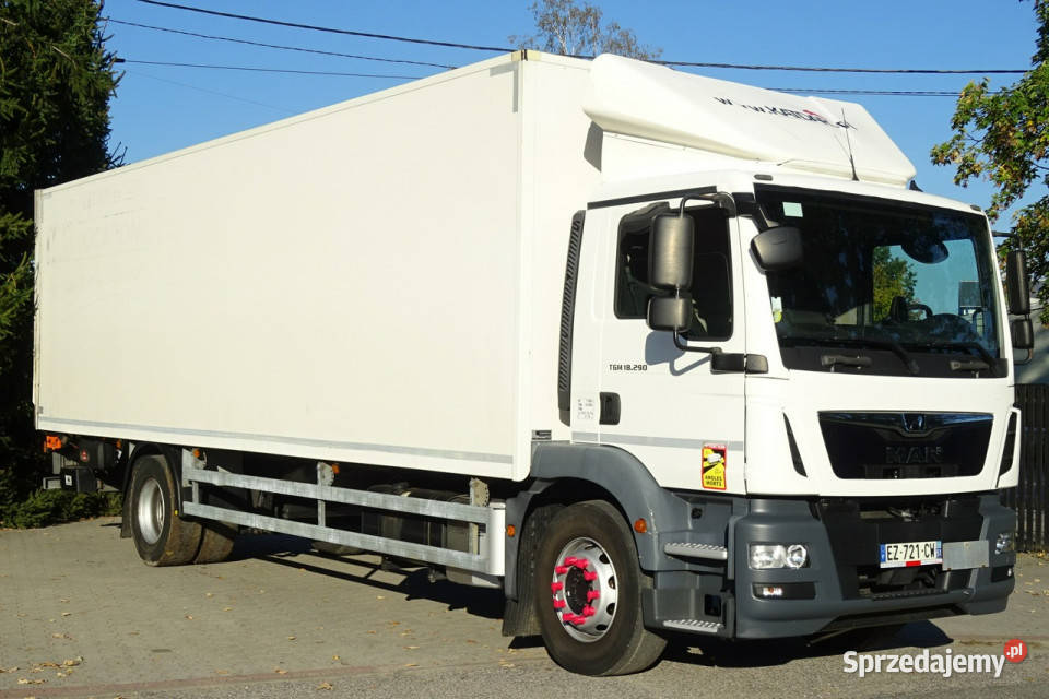 MAN TGM 18290 Euro 6 kontener 21 pal ład11030 tempomat Góra Kalwaria sprzedam