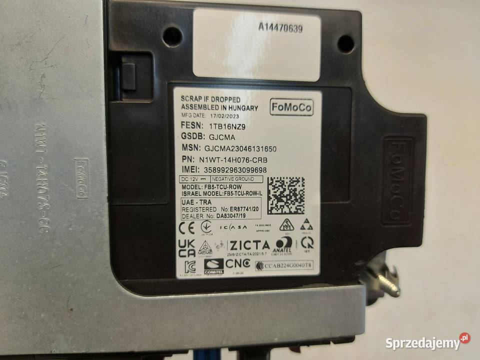 Ford Ranger VI 6 2024r MODUŁ STEROWNIK BLUETOOTH