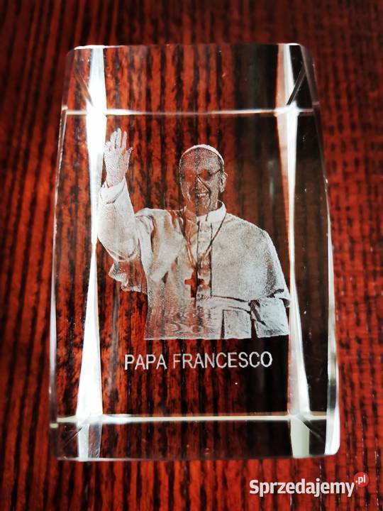 Kryształ z Papieżem 3D Ząbki