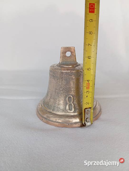 DZWONEK MOSIĘŻNY STARY STYLOWY Niemodlin