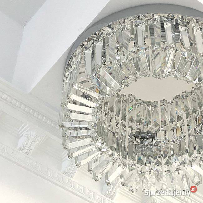Plafon STELLA Kryształowy Glamour Srebrny Plafony Warszawa