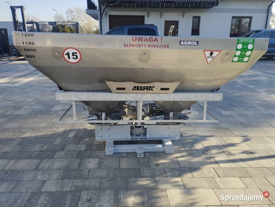 Rozsiewacz nawozów Maxi Abra 1200 l dwutarczowy
