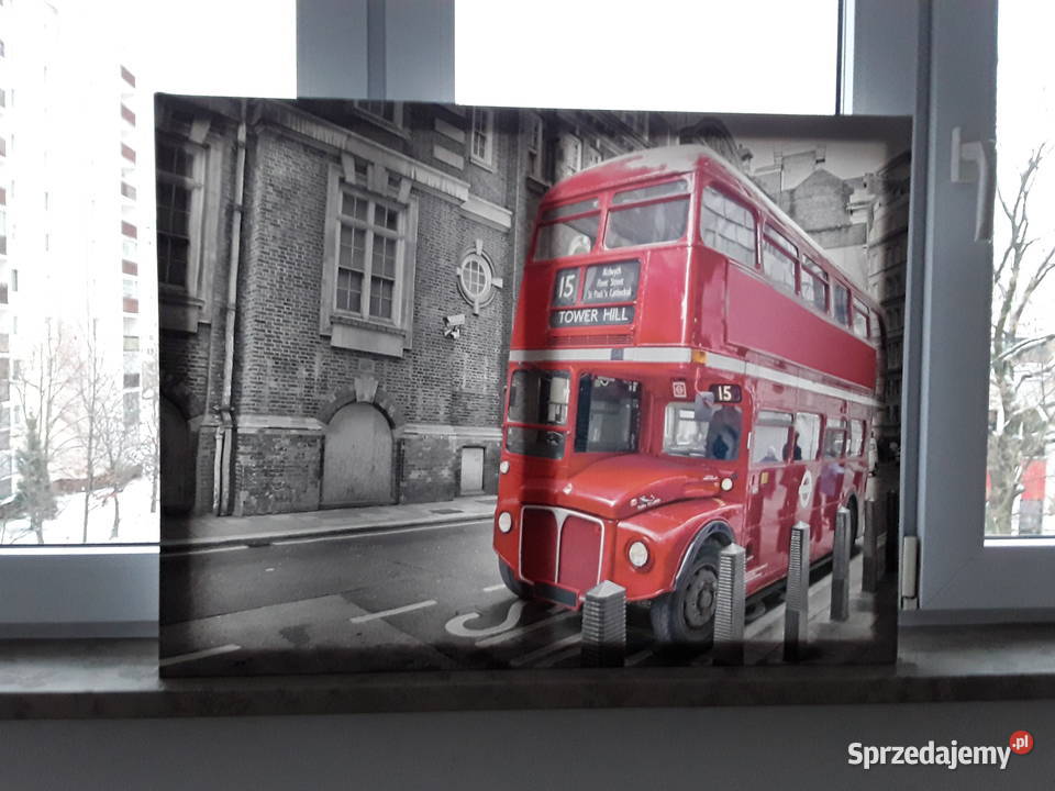 Piękny obraz drukowany LONDON Wyposażenie wnętrz mazowieckie